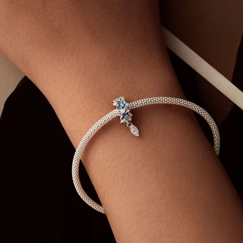 (imagem para) Pingente pequeno de delfínio estilo PANDORA - BSC1028 - Visualizar 7