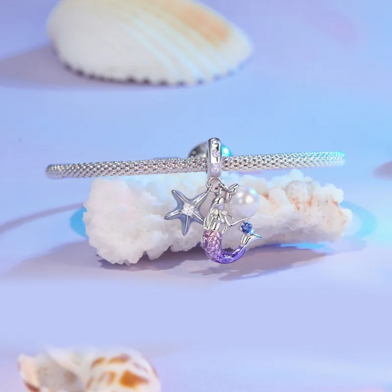 (imagem para) PINGENTE Sereia Estilo PANDORA - SCC2768 - Visualizar 3