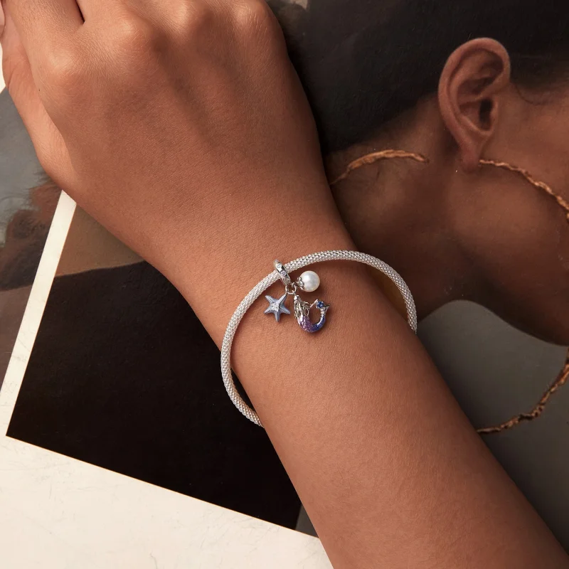 (imagem para) PINGENTE Sereia Estilo PANDORA - SCC2768 - Visualizar 5