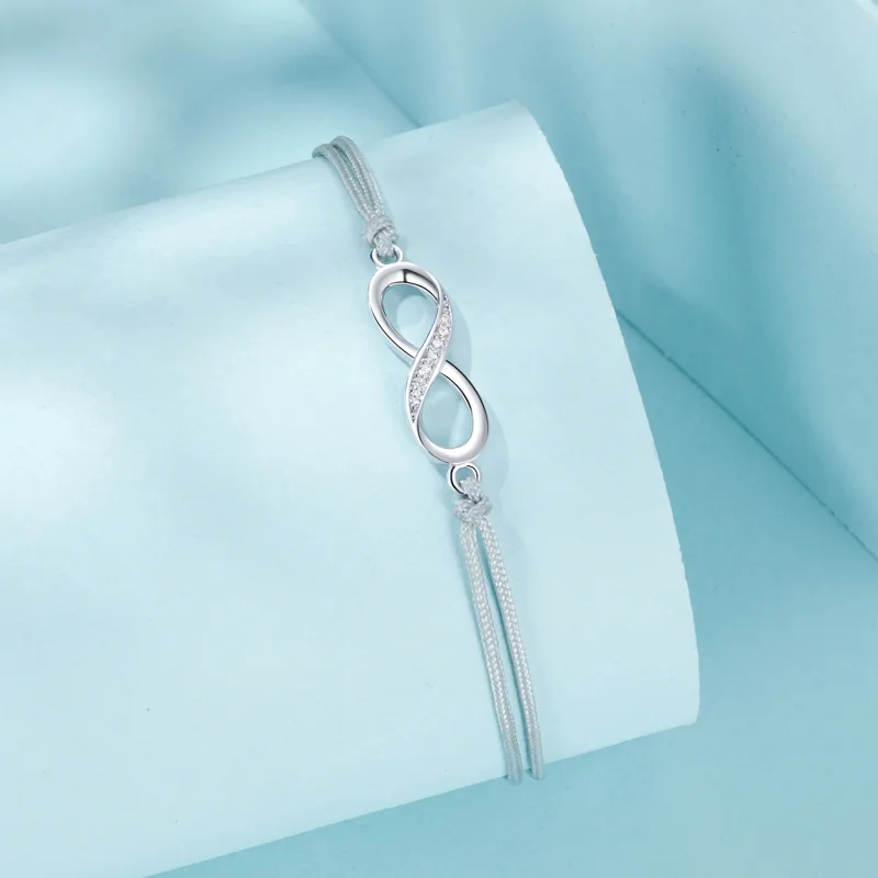 (imagem para) Pulseira com Símbolo do Infinito Estilo PANDORA - SCB279 - Visualizar 2