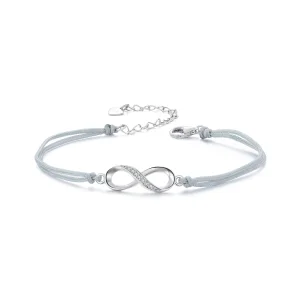 (imagem para) Pulseira com Símbolo do Infinito Estilo PANDORA - SCB279