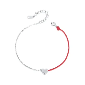 (imagem para) Pulseira de fio vermelho estilo PANDORA Love - BSB180