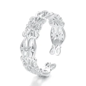 (imagem para) Anel Largo com Padrão Vintage de Palácio PANDORA - BSR575-E