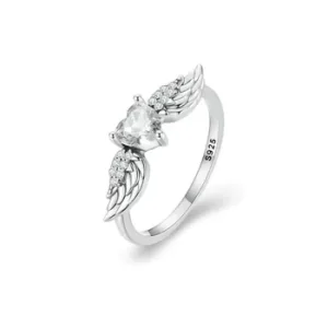 Anel PANDORA Style Heart Wings - SCR874-6WH (imagem para) Anel PANDORA Style Heart Wings - SCR874-6WH