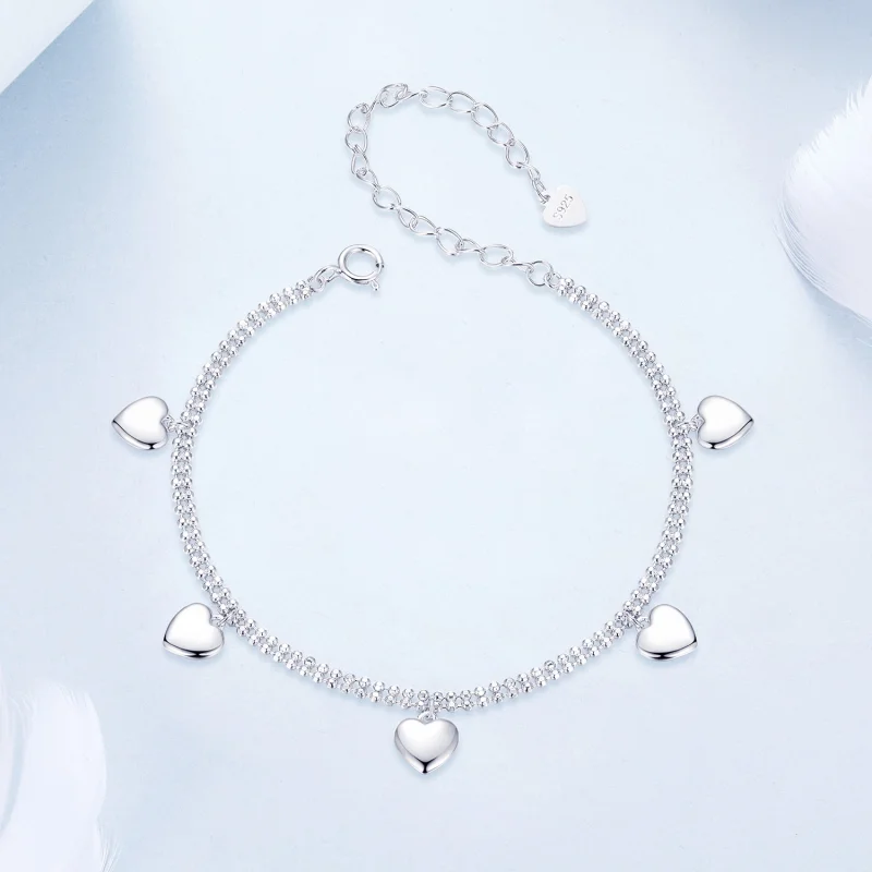 (imagem para) Bracelete de contas duplas PANDORA Style Love - BSB190 - Visualizar 4