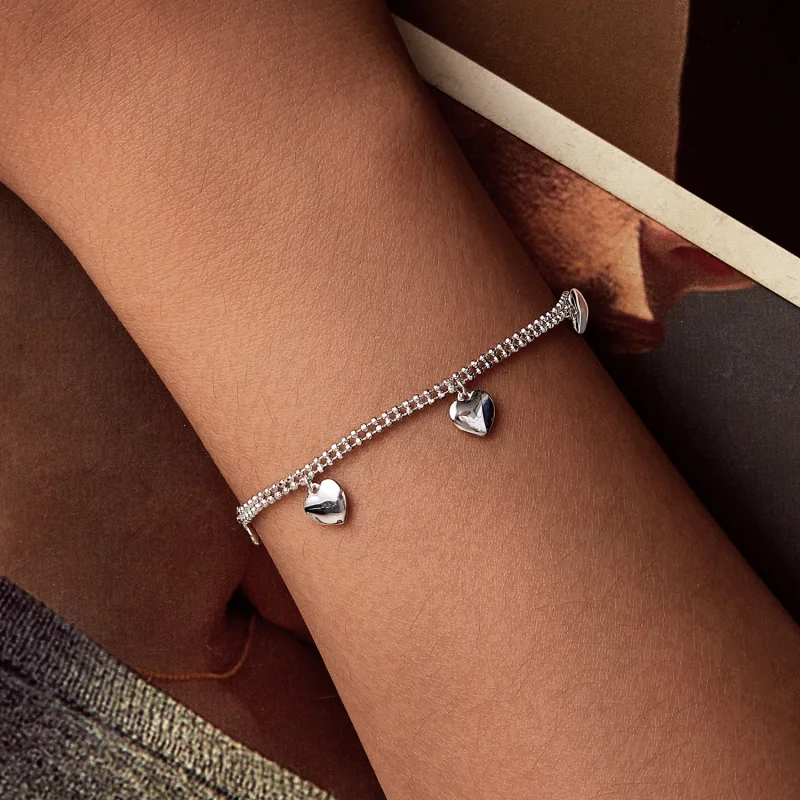 (imagem para) Bracelete de contas duplas PANDORA Style Love - BSB190 - Visualizar 5