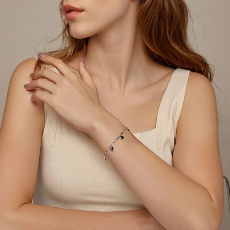 (imagem para) Bracelete de contas duplas PANDORA Style Love - BSB190 - Visualizar 7