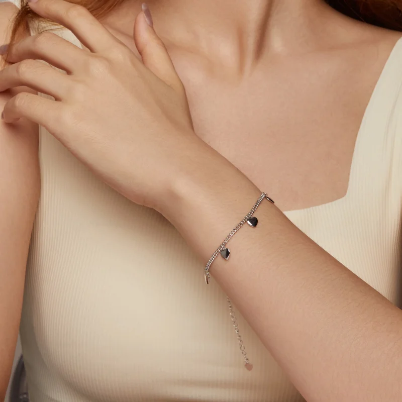 (imagem para) Bracelete de contas duplas PANDORA Style Love - BSB190 - Visualizar 9