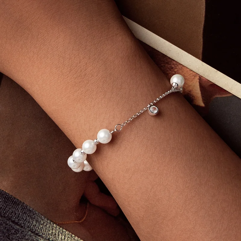 (imagem para) Bracelete de Franja com Contas de Concha Estilo PANDORA - BSB189 - Visualizar 5