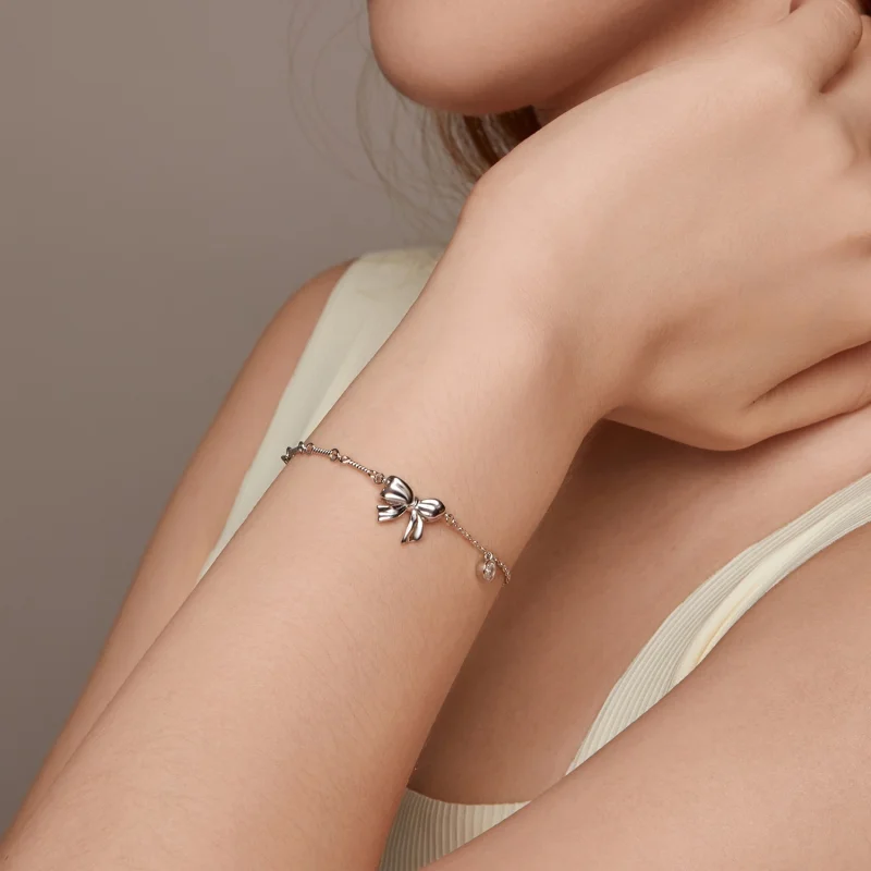 (imagem para) Bracelete de Laço Estilo PANDORA - BSB187 - Visualizar 9