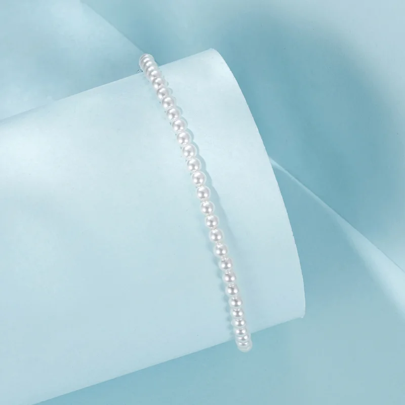 (imagem para) Bracelete de Pérola Branca Australiana Estilo PANDORA - SCB280 - Visualizar 2