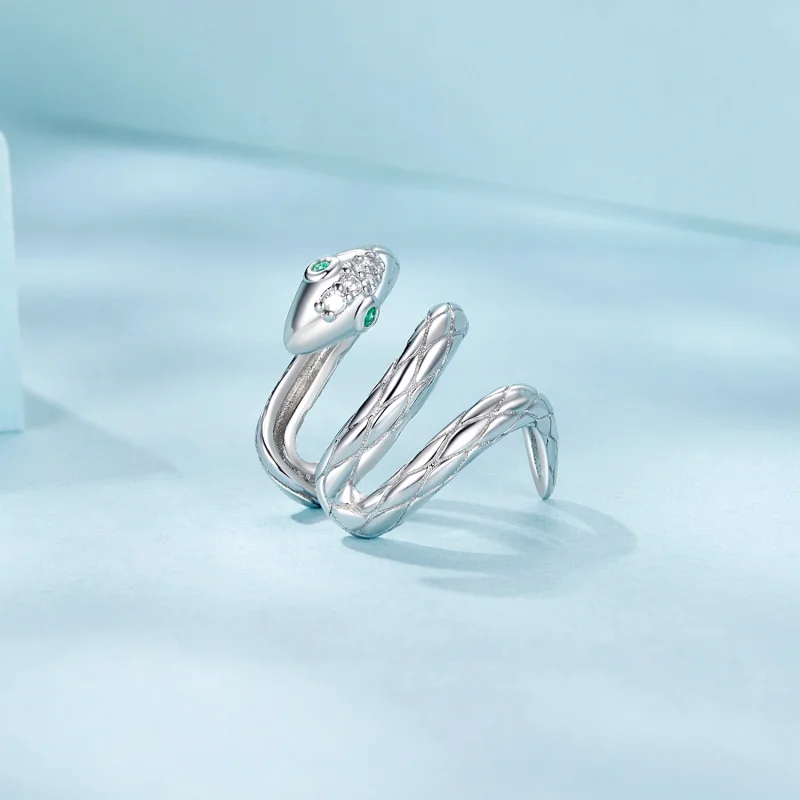 (imagem para) Brinco de Pressão Estilo PANDORA Cobra - SCE1779 - Visualizar 2