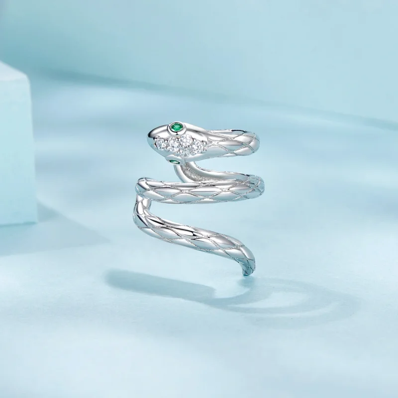 (imagem para) Brinco de Pressão Estilo PANDORA Cobra - SCE1779 - Visualizar 3