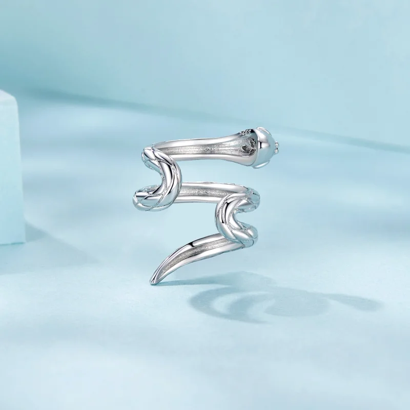 (imagem para) Brinco de Pressão Estilo PANDORA Cobra - SCE1779 - Visualizar 4