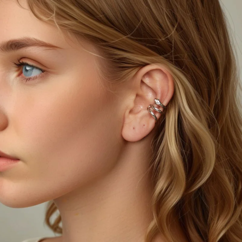 (imagem para) Brinco de Pressão Estilo PANDORA Cobra - SCE1779 - Visualizar 7