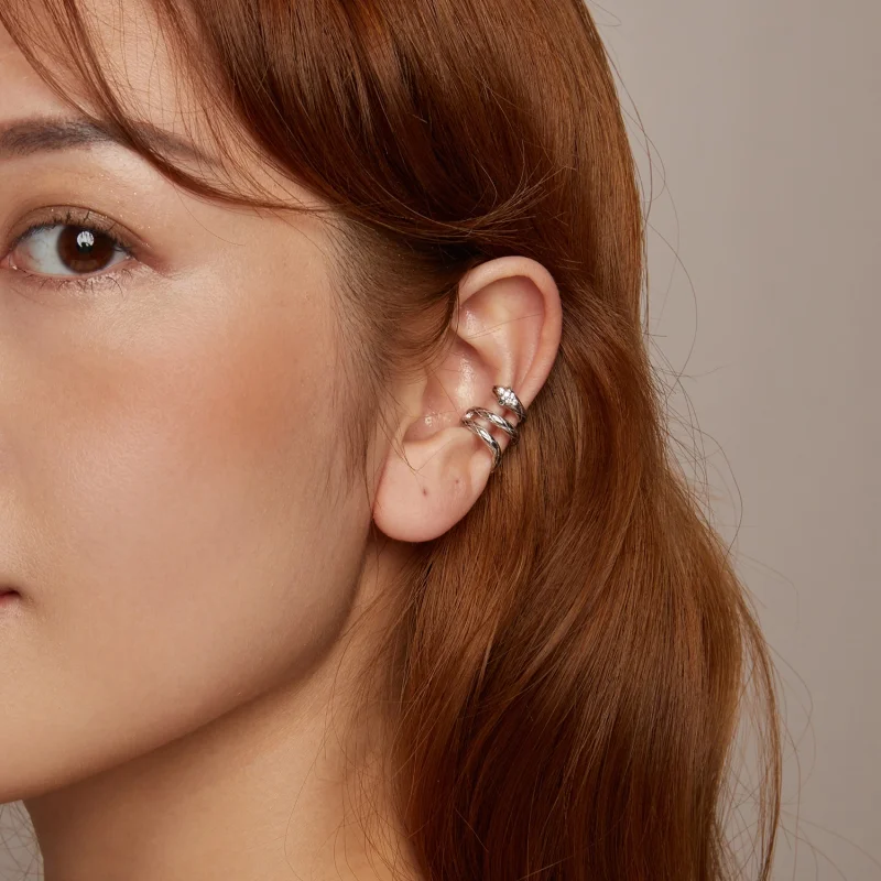 (imagem para) Brinco de Pressão Estilo PANDORA Cobra - SCE1779 - Visualizar 9