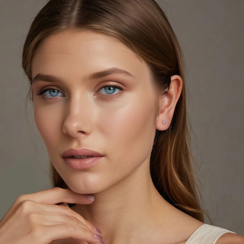 (imagem para) Brincos coração colorido estilo PANDORA - BSE1044 - Visualizar 7