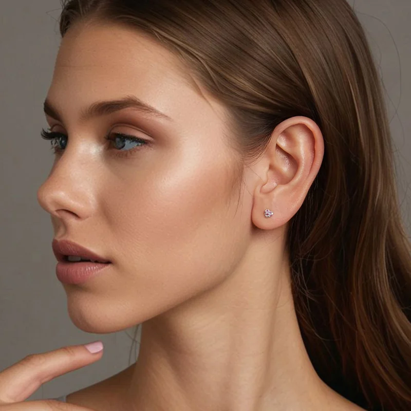 (imagem para) Brincos coração colorido estilo PANDORA - BSE1044 - Visualizar 8