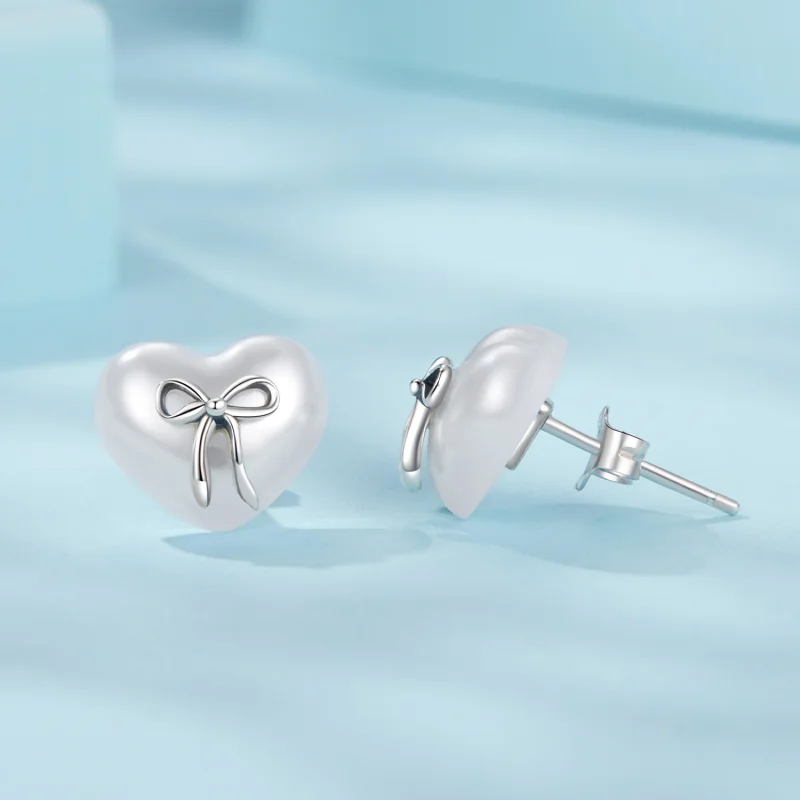 (imagem para) Brincos Coração com Laço PANDORA - SCE1810 - Visualizar 4
