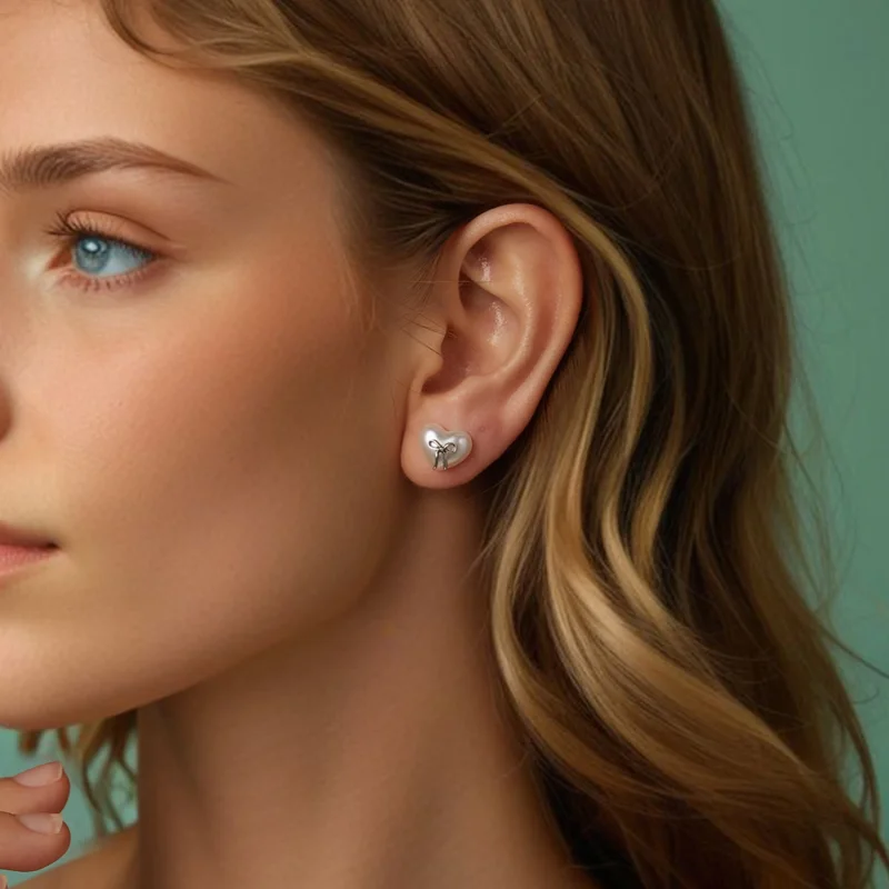 (imagem para) Brincos Coração com Laço PANDORA - SCE1810 - Visualizar 8