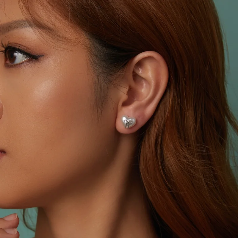 (imagem para) Brincos Coração com Laço PANDORA - SCE1810 - Visualizar 10