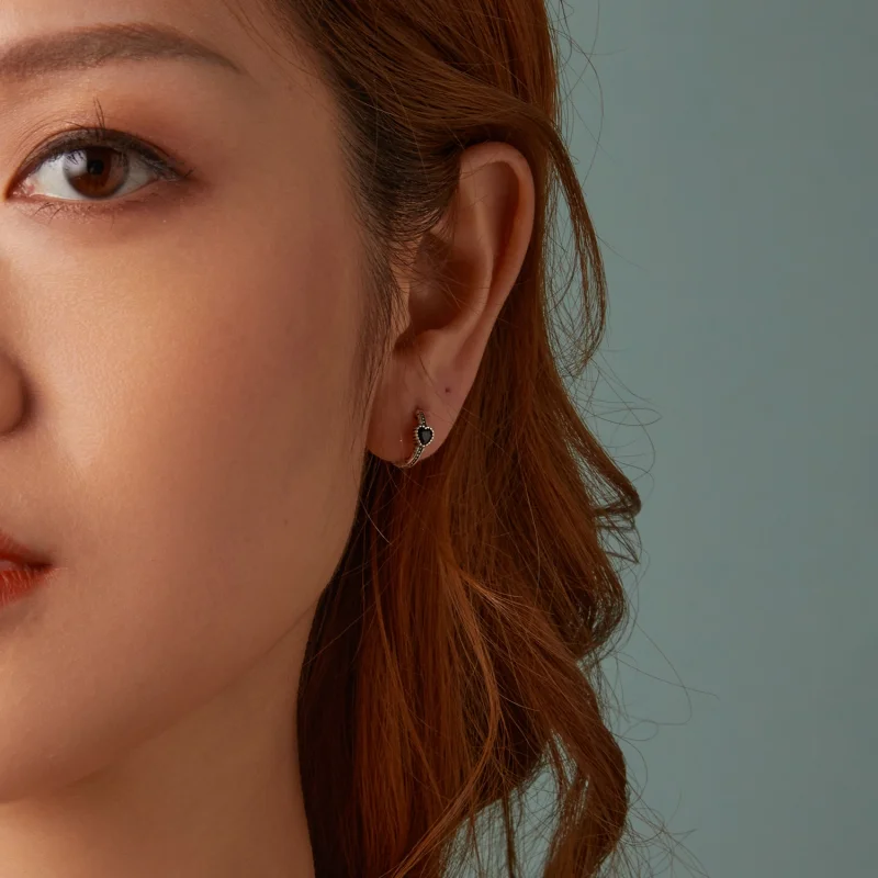 (imagem para) Brincos Coração da Noite PANDORA Style - SCE1800 - Visualizar 9