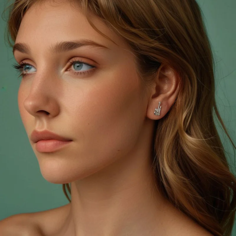 (imagem para) Brincos de Baixo com Mão de Esqueleto Estilo PANDORA - SCE1806 - Visualizar 7