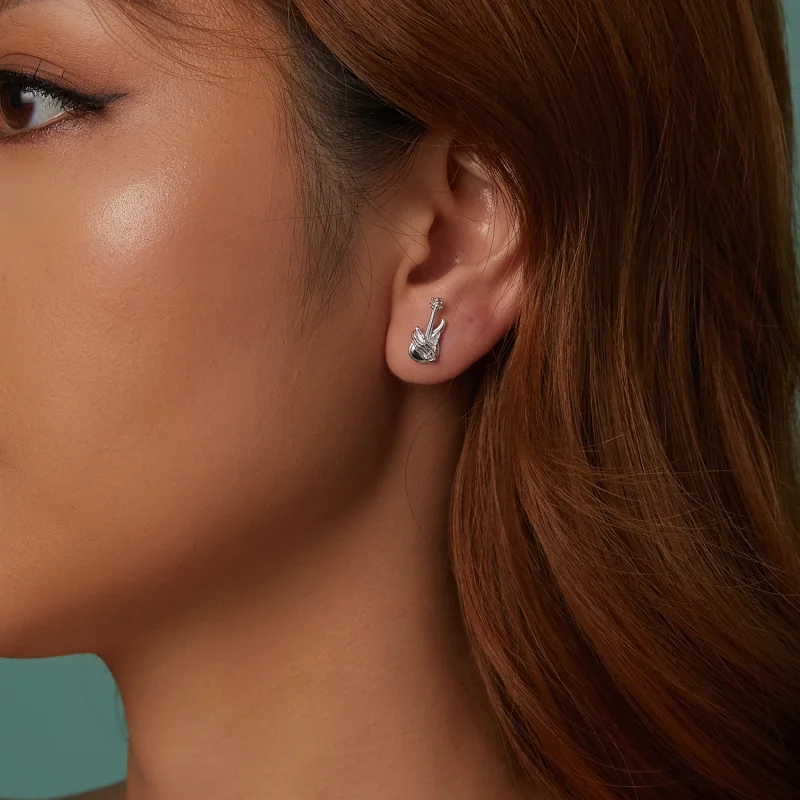 (imagem para) Brincos de Baixo com Mão de Esqueleto Estilo PANDORA - SCE1806 - Visualizar 9