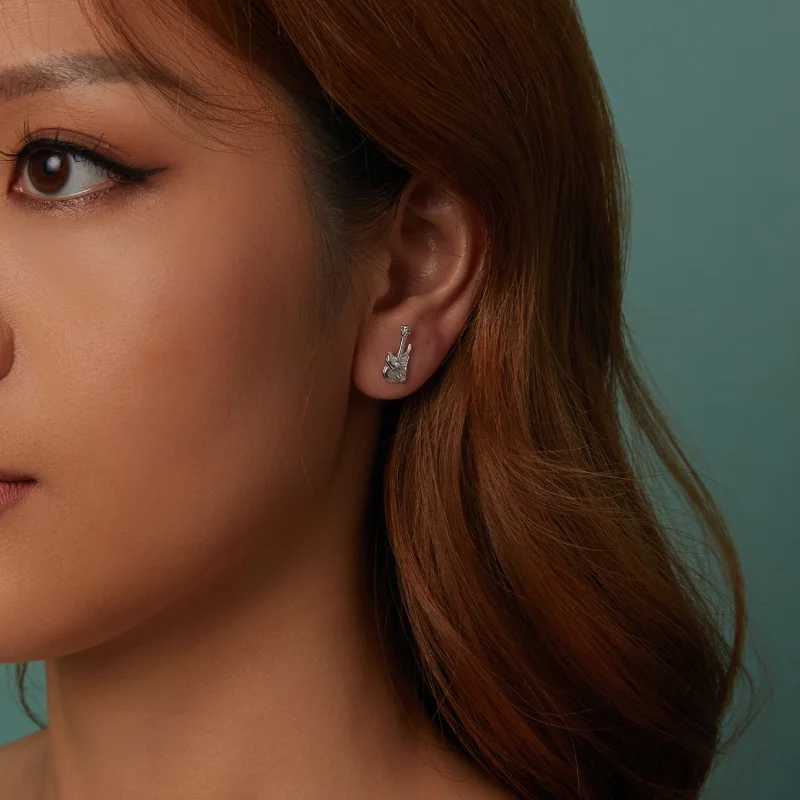 (imagem para) Brincos de Baixo com Mão de Esqueleto Estilo PANDORA - SCE1806 - Visualizar 10