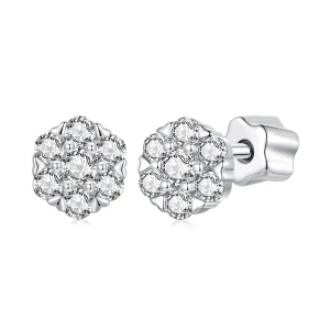 (imagem para) Brincos de Moissanite Estilo PANDORA (com um certificado) - MSE059