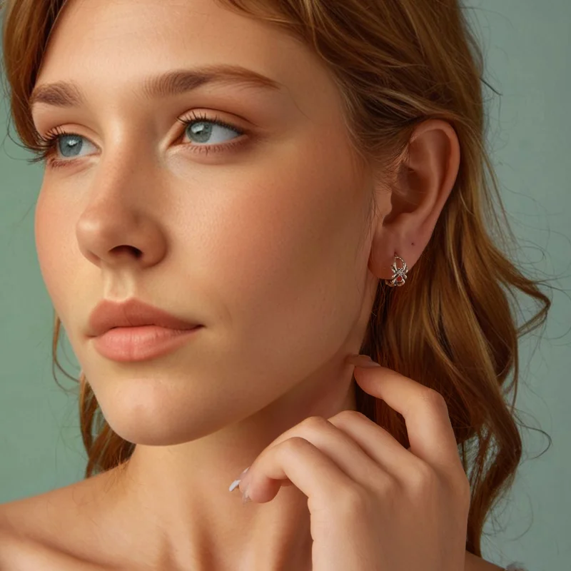 (imagem para) Brincos Estilo Aranha PANDORA - SCE1799 - Visualizar 8