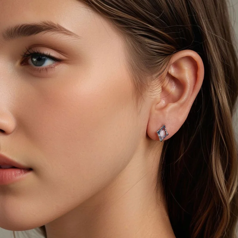 (imagem para) Brincos Estrela Estilo PANDORA - BSE1050 - Visualizar 7