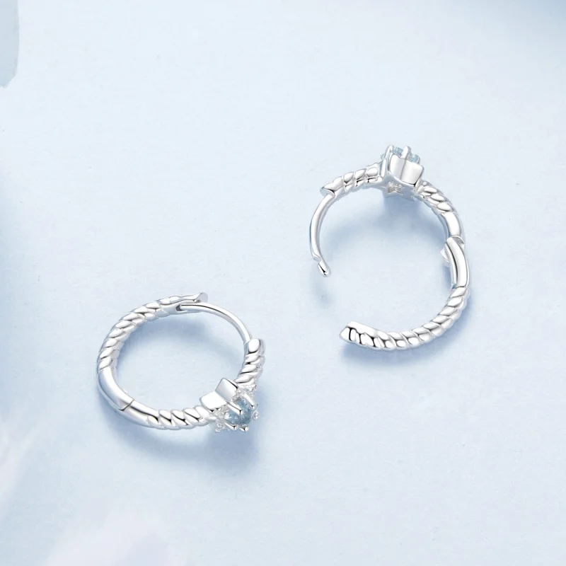 (imagem para) Brincos Estrela Estilo PANDORA - BSE1090 - Visualizar 3