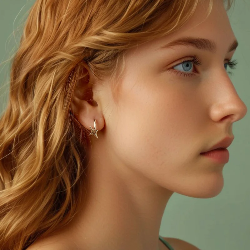 (imagem para) Brincos Estrelados PANDORA Style - BSE1083 - Visualizar 8