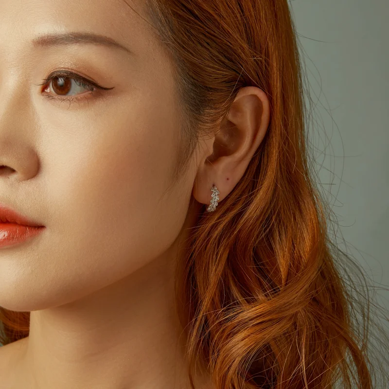 (imagem para) Brincos Folha Estilo PANDORA - BSE1086 - Visualizar 10