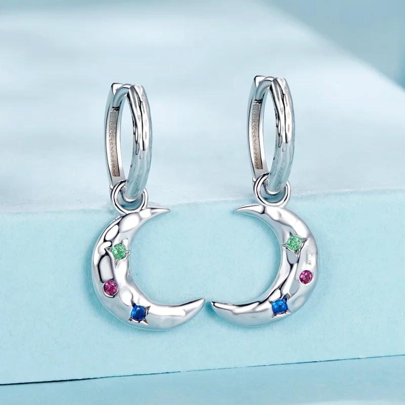 (imagem para) Brincos Lua PANDORA Estilo - SCE1778 - Visualizar 2