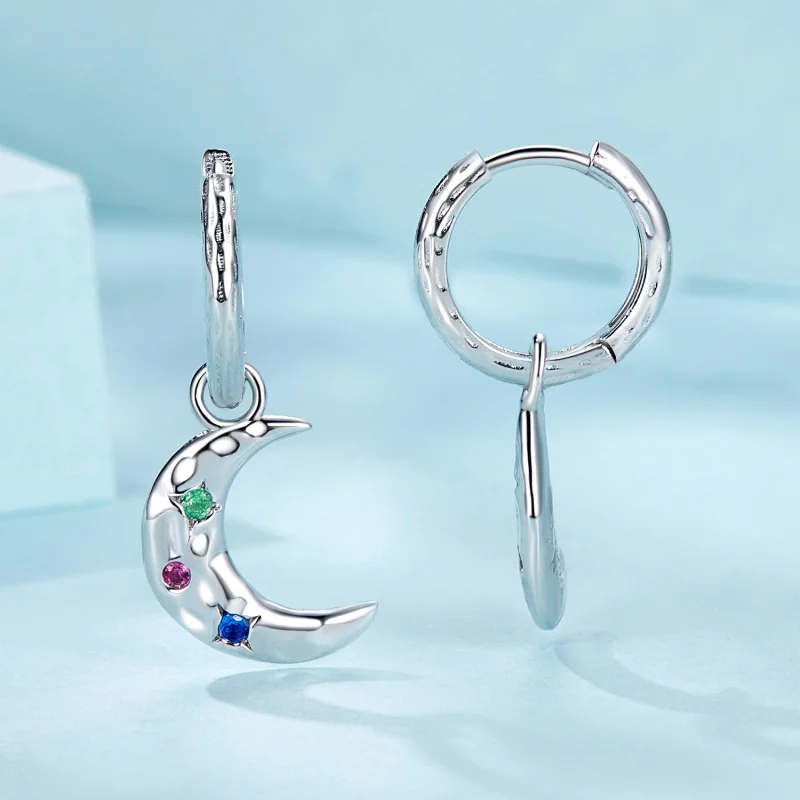 (imagem para) Brincos Lua PANDORA Estilo - SCE1778 - Visualizar 3