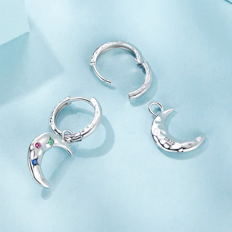 (imagem para) Brincos Lua PANDORA Estilo - SCE1778 - Visualizar 4