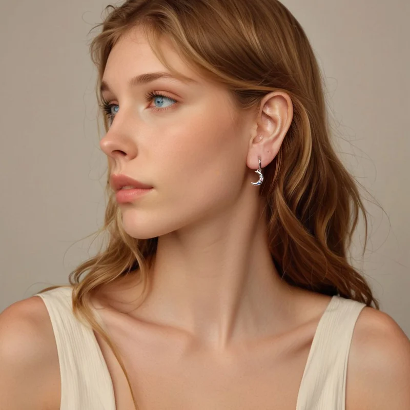 (imagem para) Brincos Lua PANDORA Estilo - SCE1778 - Visualizar 7