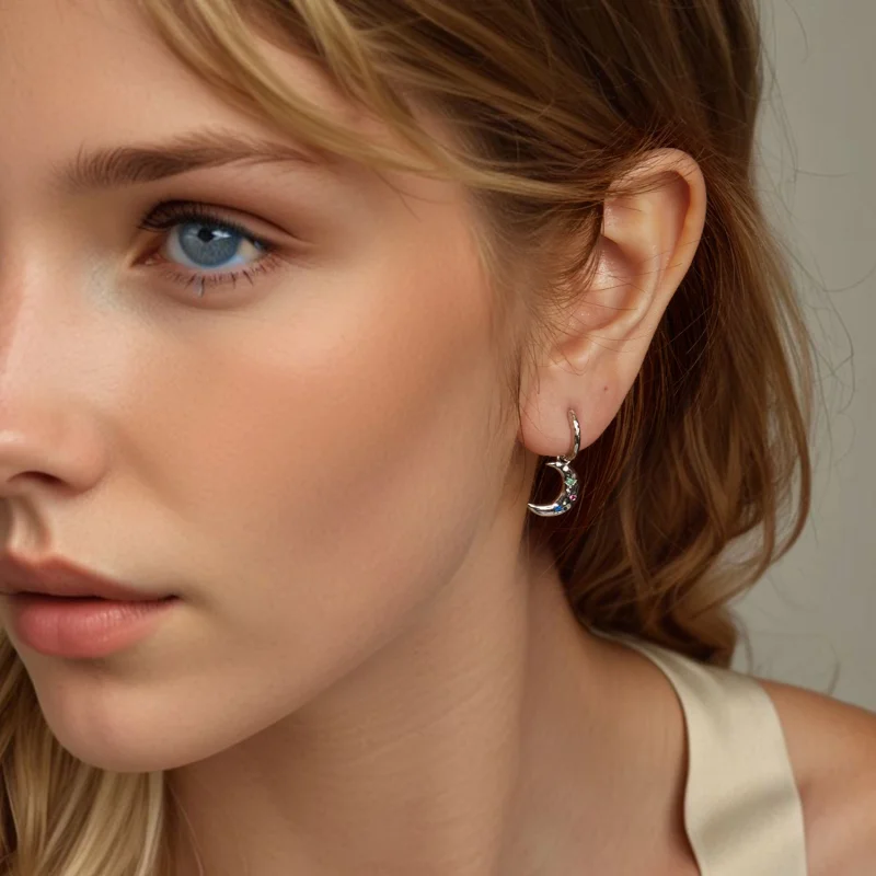 (imagem para) Brincos Lua PANDORA Estilo - SCE1778 - Visualizar 8