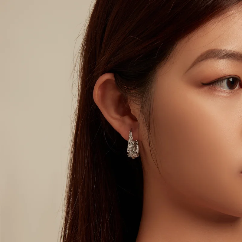 (imagem para) Brincos Padrão Estilo PANDORA - BSE753 - Visualizar 7