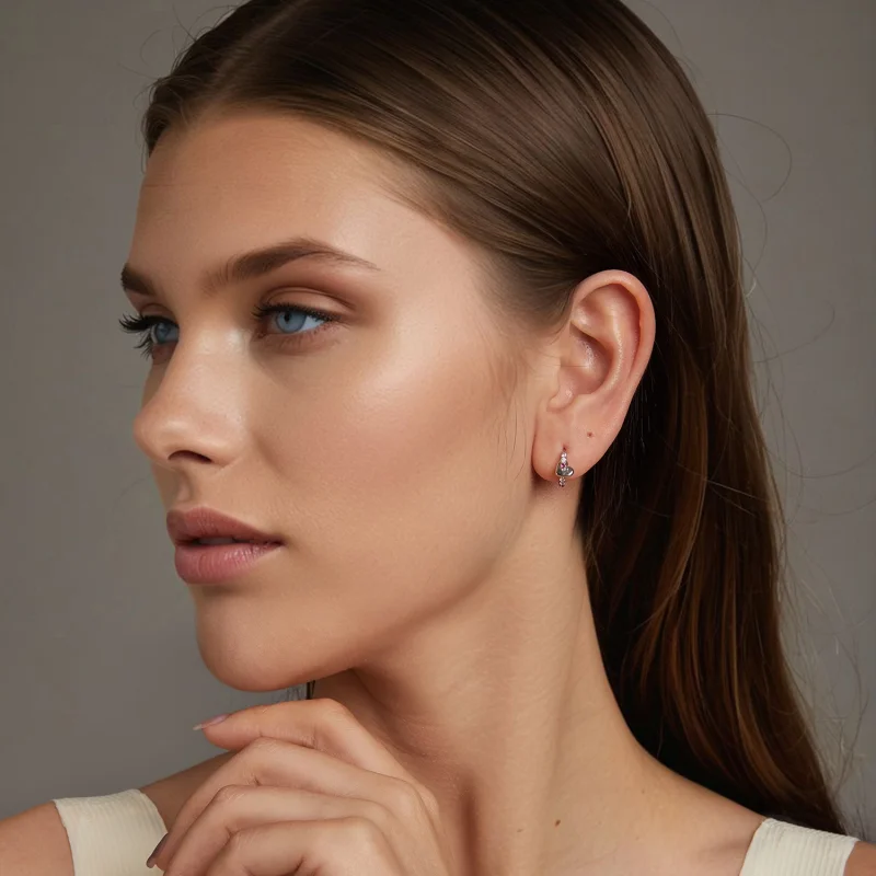 (imagem para) Brincos PANDORA Coração Colorido - BSE1049 - Visualizar 7