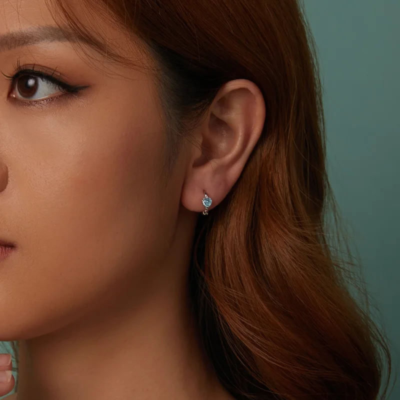 (imagem para) Brincos PANDORA Estilo Coração do Mar - BSE1099 - Visualizar 9