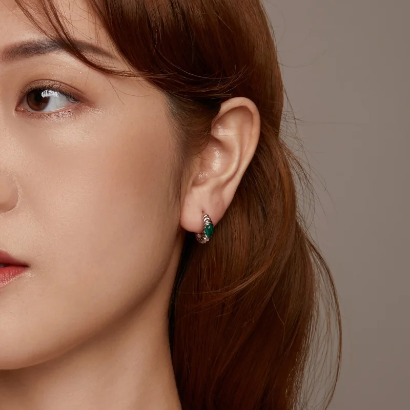 (imagem para) Brincos PANDORA Estilo Malaquita - BSE1057 - Visualizar 10