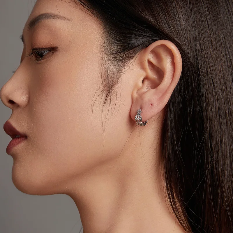 (imagem para) Brincos PANDORA Style com padrão vintage de palácio - BSE1055 - Visualizar 9