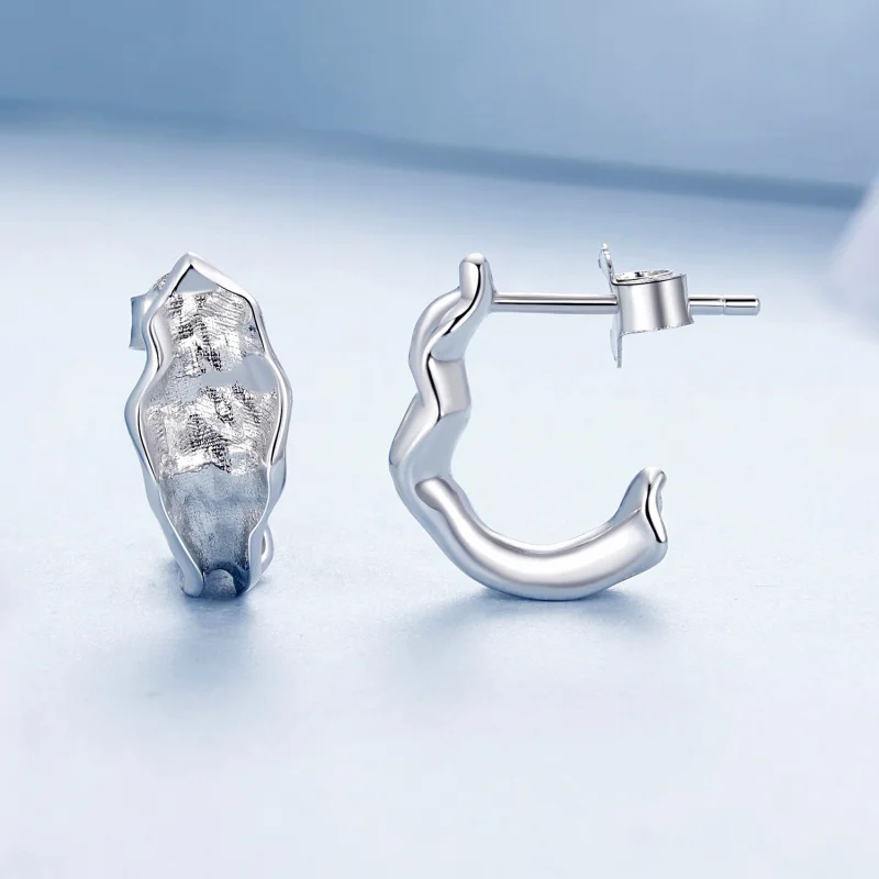 (imagem para) Brincos PANDORA Style Sparkling prata - BSE1062 - Visualizar 4