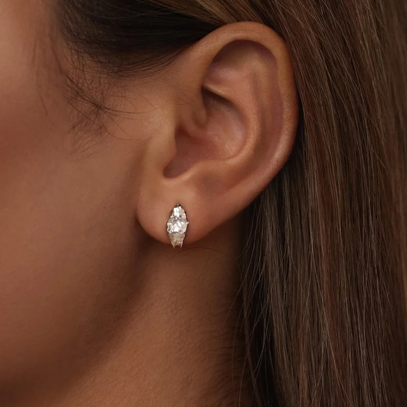 (imagem para) Brincos PANDORA Style Sparkling prata - BSE1062 - Visualizar 6