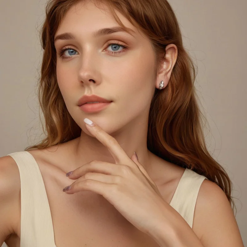 (imagem para) Brincos PANDORA Style Sparkling prata - BSE1062 - Visualizar 8