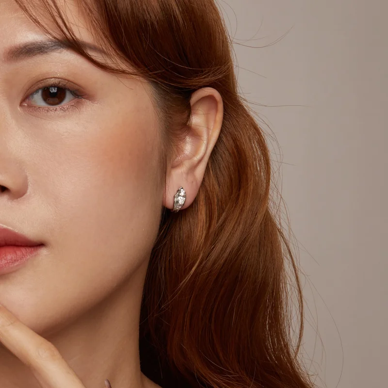 (imagem para) Brincos PANDORA Style Sparkling prata - BSE1062 - Visualizar 9