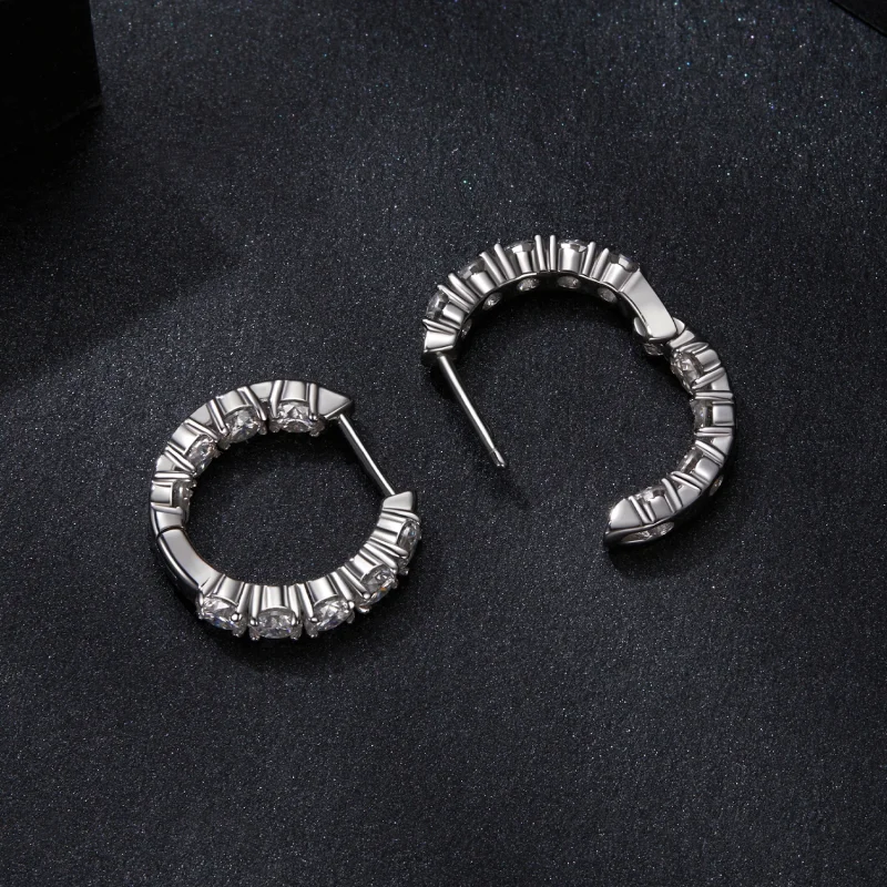 (imagem para) Brincos Sparkling Estilo PANDORA (um certificado) - MSE069 - Visualizar 4